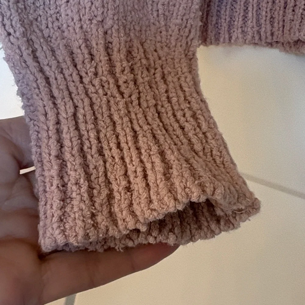 Madewell Montford Fringe Pink Pullover Sweater Size M - Picture 4 of 9